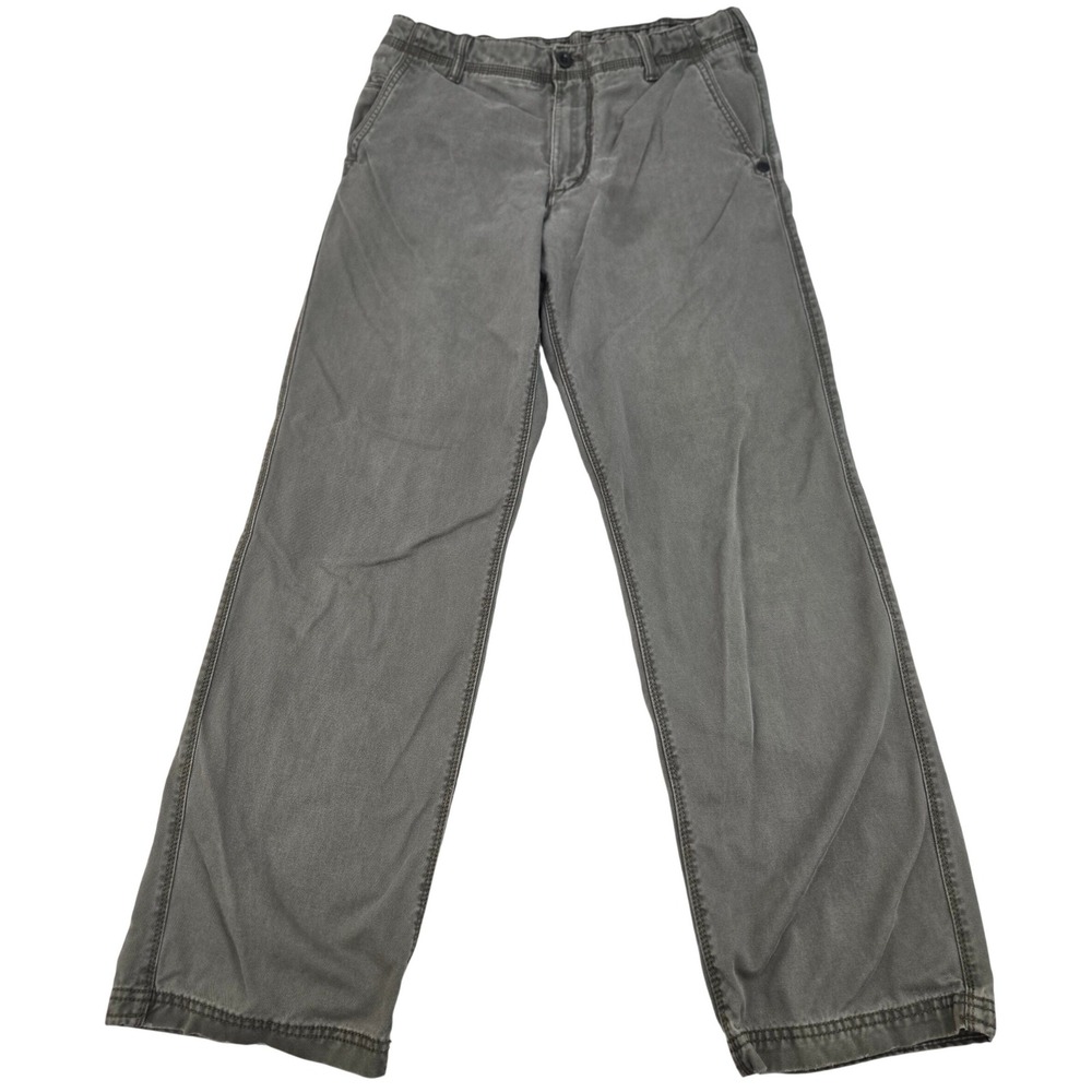 Timberland‎ Chino Pants Men's 32x32 Olive Green Flat Front Straight Leg Outdoor